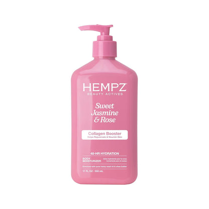 Hempz Sweet Jasmine & Rose Herbal Body Moisturizer for Women, 17 Fl. oz. - Moisturizing Lotion with 100% Pure Hemp Seed Oil