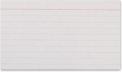 Amazon Basics Heavy Weight Ruled Index Cards for Studying and Note Taking, White, 3" x 5", 300 Count (Pack of 3)