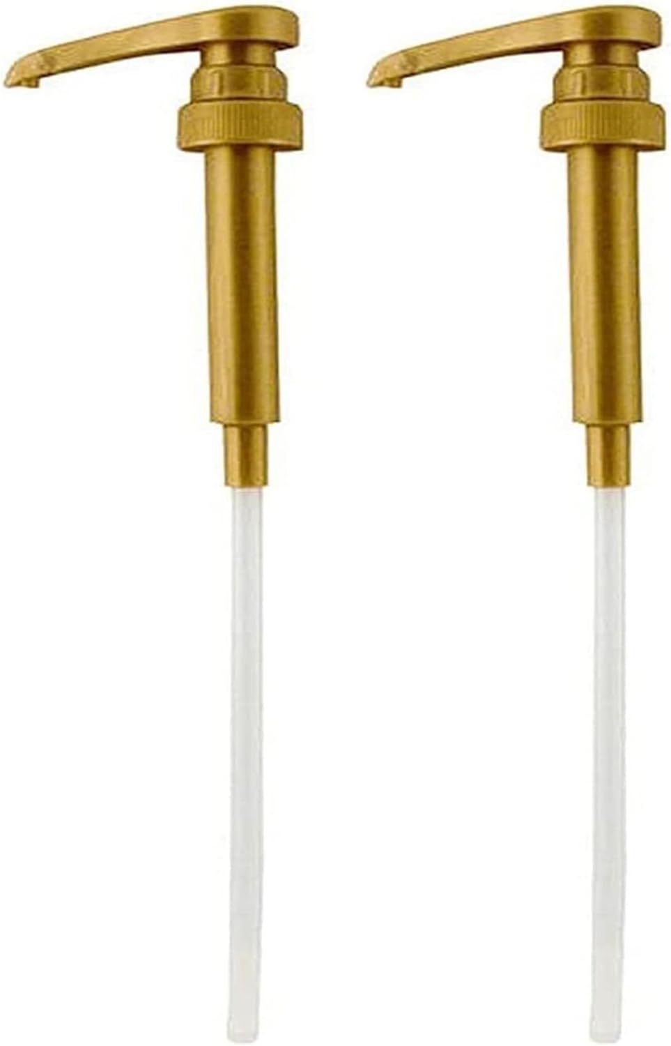 Syrup Pump, DaVinci and Skinny (Set of 2) - fits bottles (25.4 oz-750ml) (Gold)