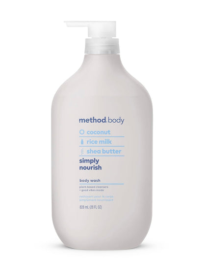 Method Body Wash, Simply Nourish, Paraben and Phthalate Free, 28 oz