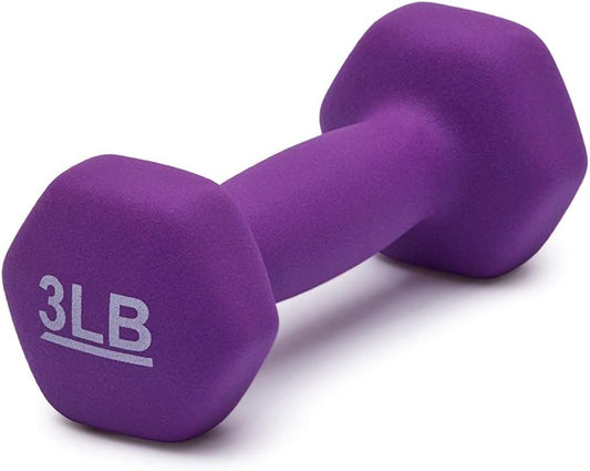 Amazon Basics Neoprene Dumbbell Hand Weights for Exercise and Muscle Toning