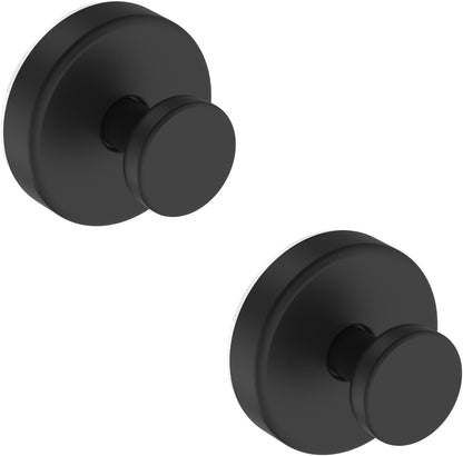 Bntuk Suction Cup Hooks for Shower, Removable Towel Hooks for Bathroom Window Glass Door Wall, Bath Robe Looafh Wreath Hook for Hanging - 2