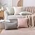 MIULEE Pack of 2 Corduroy Decorative Throw Pillow Covers 18x18 Inch Soft Boho Striped Pillow Covers Modern Farmhouse Home Decor for Sofa Living Room