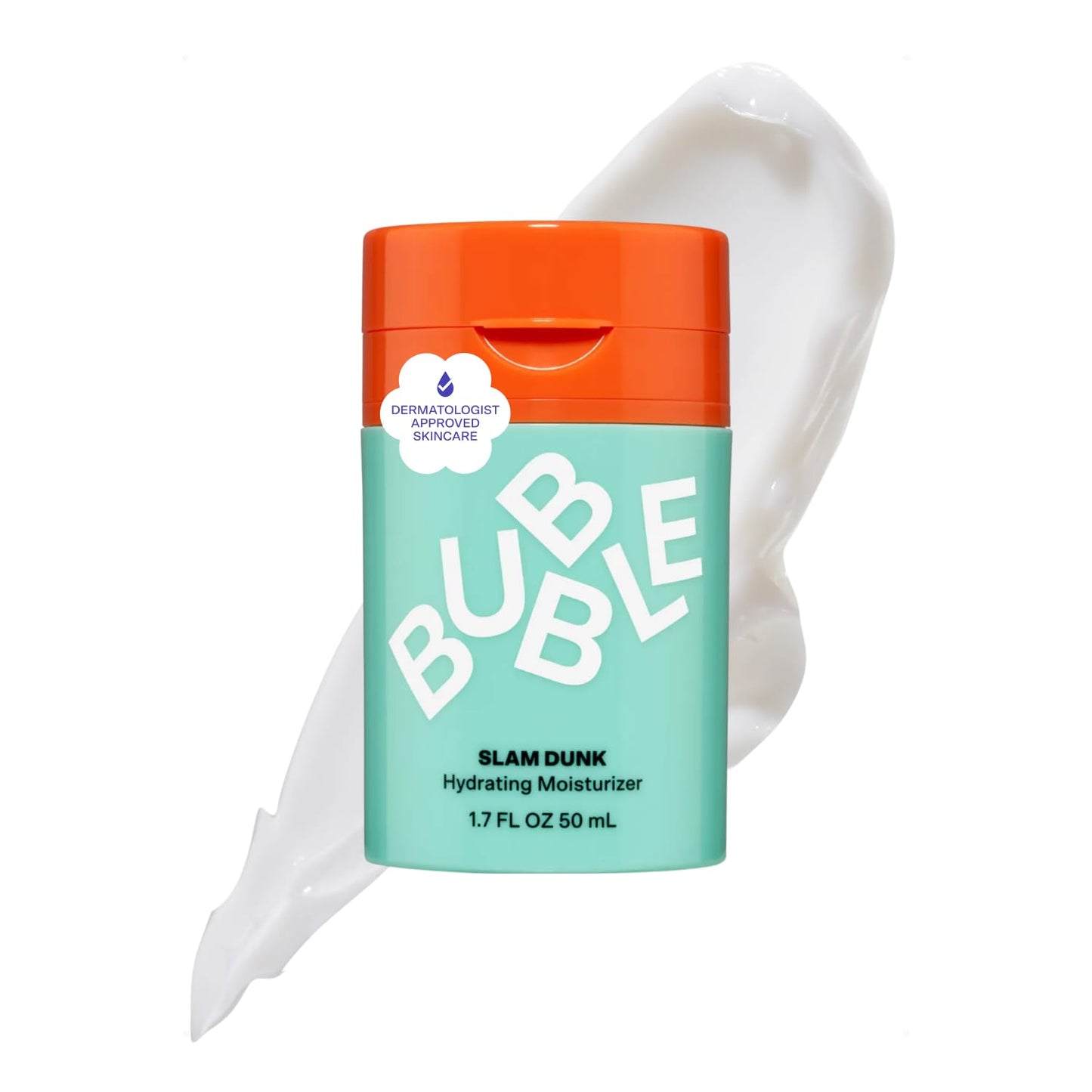 Bubble Skincare Slam Dunk Hydrating Face Moisturizer - Travel Size Lightweight Face Lotion with Vitamin E + Aloe Vera - Daily Facial Moisturizer for