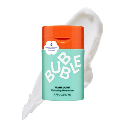 Bubble Skincare Slam Dunk Hydrating Face Moisturizer - Travel Size Lightweight Face Lotion with Vitamin E + Aloe Vera - Daily Facial Moisturizer for