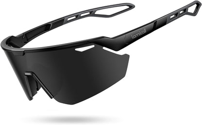 Lamicall 24g Polarized Sports Sunglasses for Men Women - UV400 Protection Sun Glasses for Baseball Running Cycling Driving