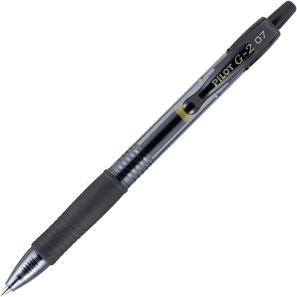 PILOT G2 Premium Refillable & Retractable Rolling Ball Gel Pens, Fine Point, Black Ink, 12 Count