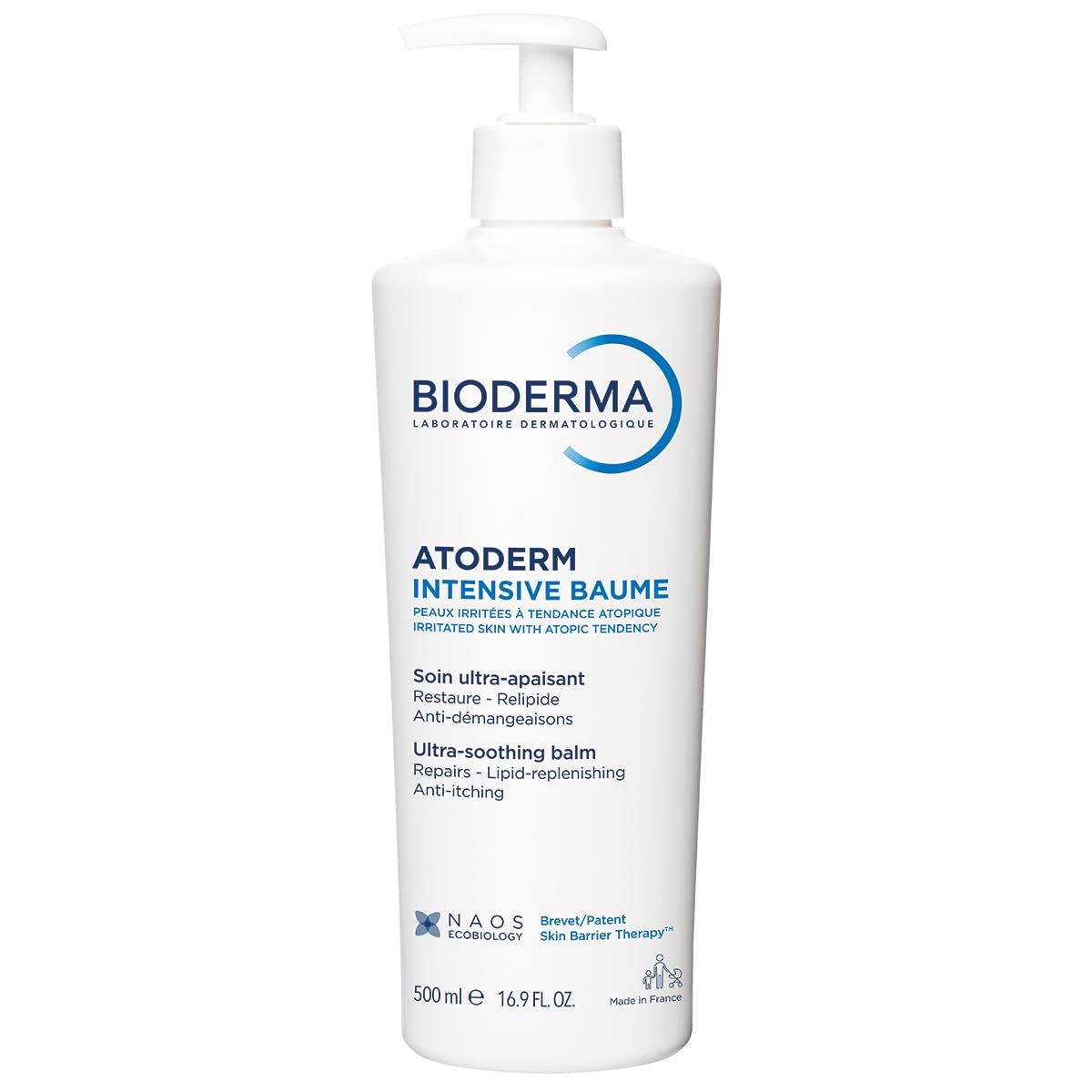 Bioderma Atoderm Intensive Balm, Hydrating Balm for Dry to Atopic Sensitive Skin, Face & Body Moisturizer with Ultra Soothing Anti-Itching