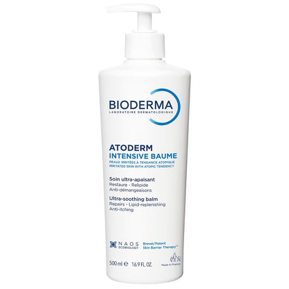 Bioderma Atoderm Intensive Balm, Hydrating Balm for Dry to Atopic Sensitive Skin, Face & Body Moisturizer with Ultra Soothing Anti-Itching