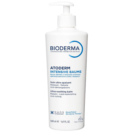 Bioderma Atoderm Intensive Balm, Hydrating Balm for Dry to Atopic Sensitive Skin, Face & Body Moisturizer with Ultra Soothing Anti-Itching