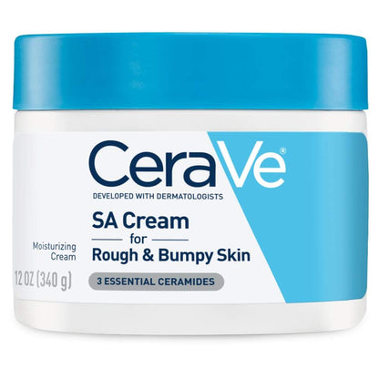 CeraVe Moisturizing Cream with Salicylic Acid, Exfoliating Body Cream with Lactic & Hyaluronic Acid, Niacinamide, and
