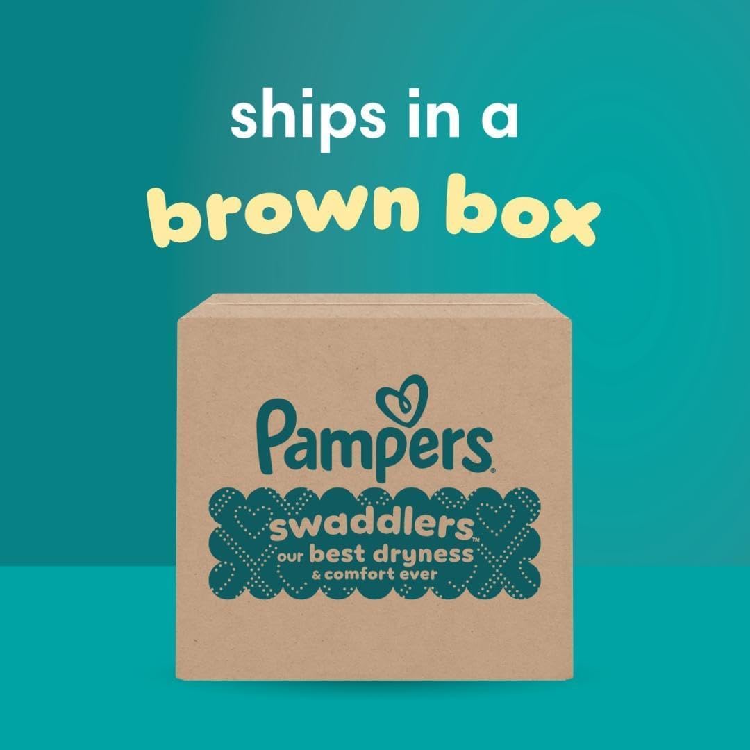 Pampers Swaddlers Diapers, Size 4 (15-34 lbs), 150 Count, Absorbent, Keeps Baby Dry and