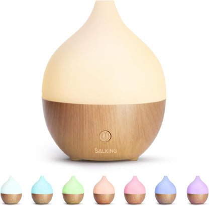 SALKING Essential Oil Diffuser, 100ml Small Aromatherapy Diffuser with Auto Shut-Off Function, Ultrasonic Diffusers for Essential