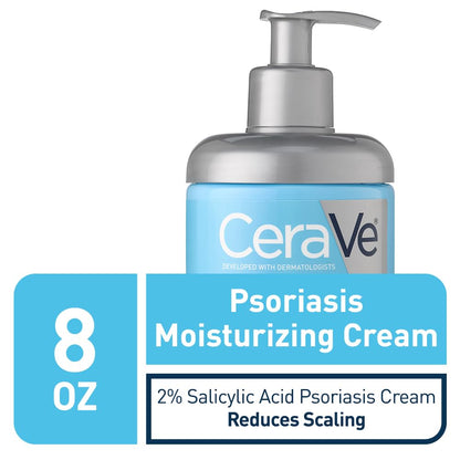 CeraVe Moisturizing Cream for Psoriasis Treatment, With Salicylic Acid for Dry Skin Itch Relief & Urea for