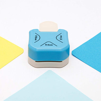 QIQQIKIN Paper Corner Rounder 3 in 1 R4mm+R7mm+R10mm Punches for Crafts Cutter Envelope Punch Board Hole Puncher Laminate, DIY Projects, Photo