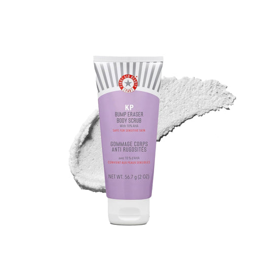First Aid Beauty - KP Bump Eraser Body Scrub with 10% AHA, Keratosis Pilaris Skin Exfoliater with Glycolic and Lactic