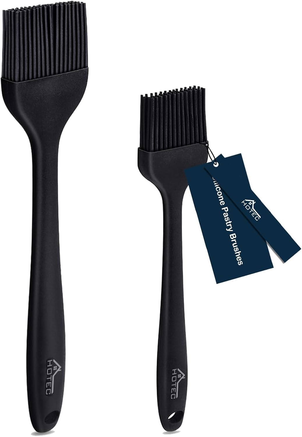 HOTEC 600 Heat Resistasnt Basting Brushes, BPA Free Silicone Pastry