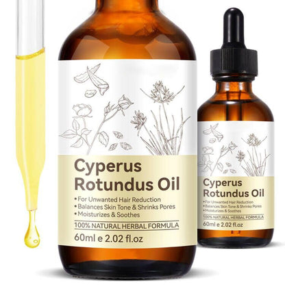 Cyperus Rotundus Oil, Natural for Reducing Body Hair Growth, Cyperus Rotundus Oil for Hair Removal, Reduces Unwanted Hair