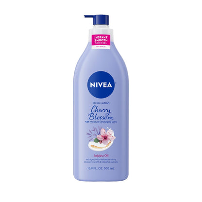 NIVEA Oil Infused Cherry Blossom and Jojoba Oil Body Lotion for