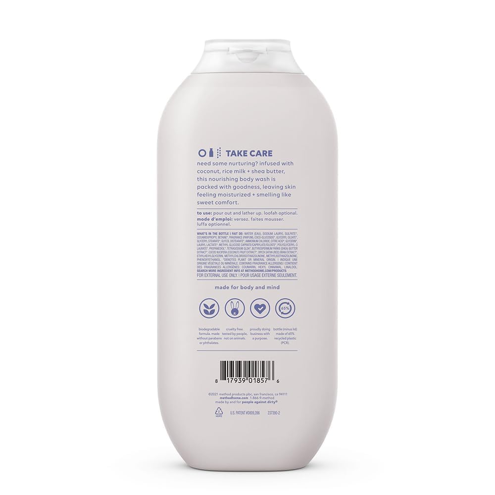 Method Body Wash, Simply Nourish, Paraben and Phthalate Free, 18 oz