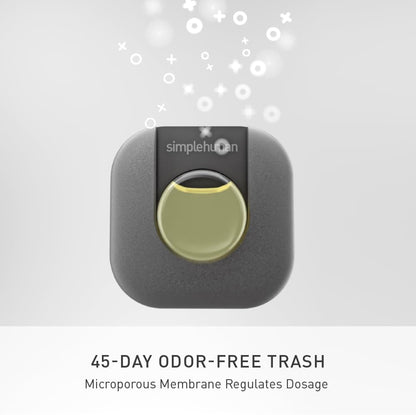 simplehuman Odorsorb Pod Refill Pack Natural Plant-Based, Fragrance-Free Trash Can Odor Eliminator Refills for Trash