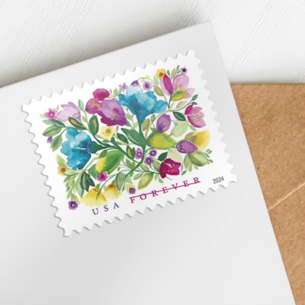 United States Postal Service Celebration Blooms (Sheet of 20) Forever Postage Stamps Scott