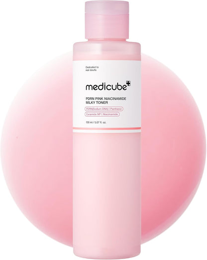 medicube PDRN Toner Salmon DNA Milky Toner, for Hydrating, Moisturizing, Soothing with Ceramide, Peptide, Glass Glow Skin, Korean Skincare, 5.07 fl.oz