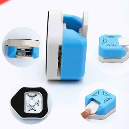 QIQQIKIN Paper Corner Rounder 3 in 1 R4mm+R7mm+R10mm Punches for Crafts Cutter Envelope Punch Board Hole Puncher Laminate, DIY Projects, Photo