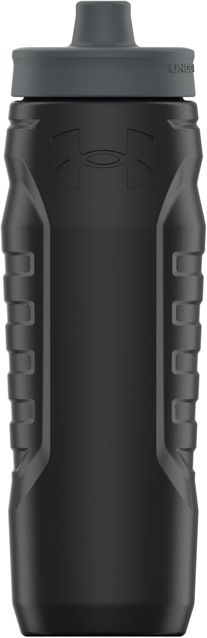 Under Armour Squeeze Water Bottles, 32 oz Water Bottles, Sideline Sports Water Bottle with Quick-Shot Lid, Quick & Easy Hydration, Gym Water