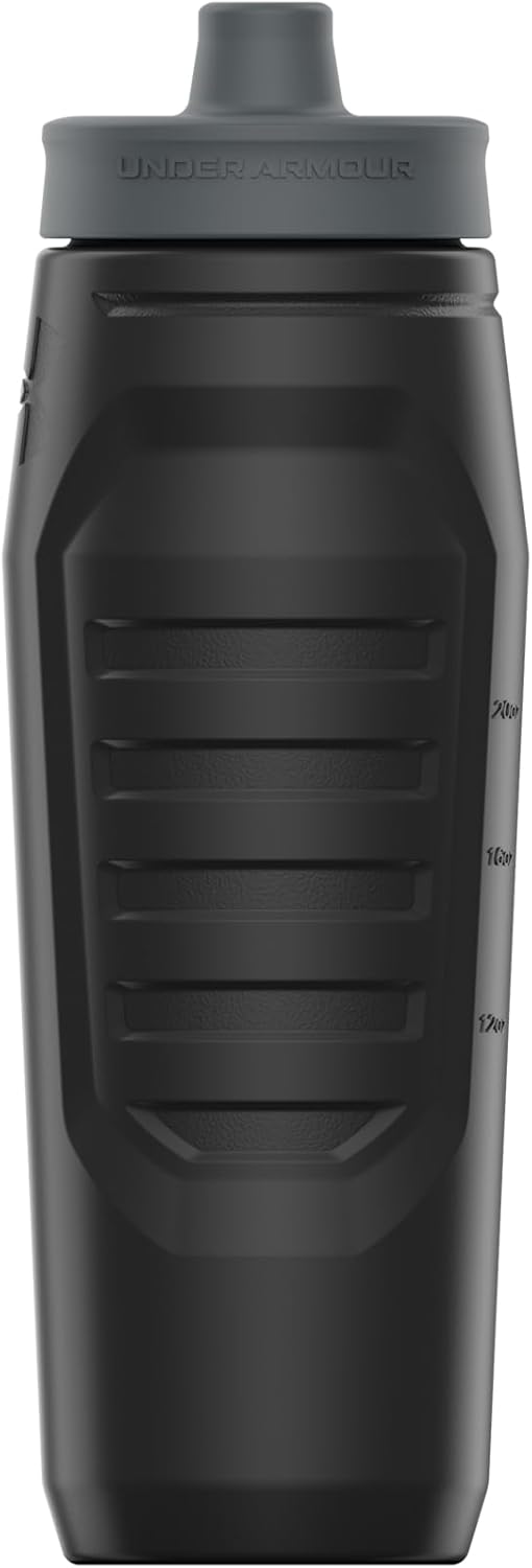 Under Armour Squeeze Water Bottles, 32 oz Water Bottles, Sideline Sports Water Bottle with Quick-Shot Lid, Quick & Easy Hydration, Gym Water