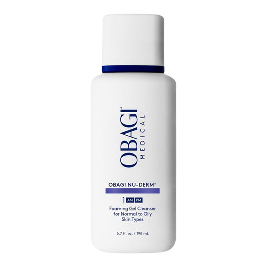 Obagi Nu-Derm Foaming Gel Cleanser for Face Deep-Cleansing & Hydrating Facial Cleanser with Aloe Vera For Normal to Oily Skin Types