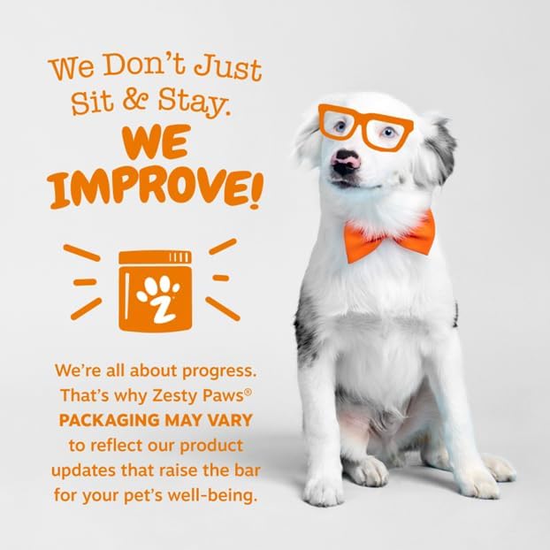 Zesty Paws Dog Multivitamin, Chewable Dog Vitamins and Supplements for Hip & Joints, Skin &