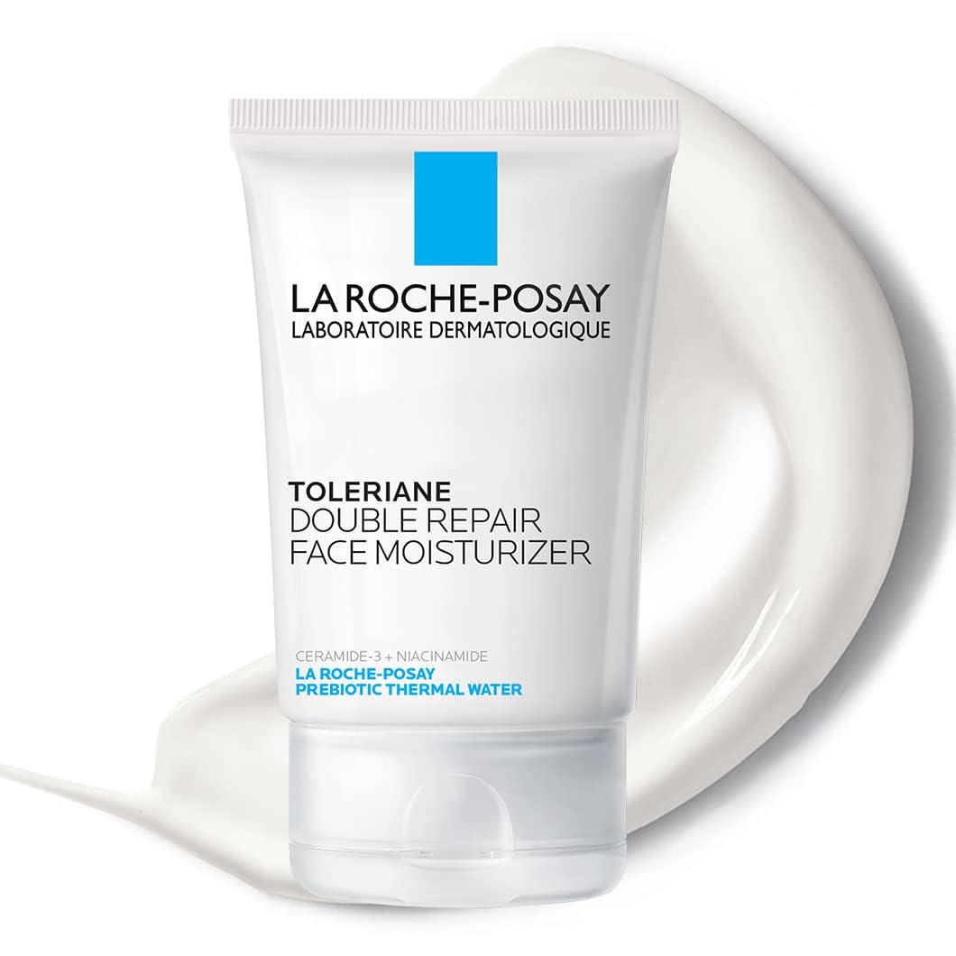 La Roche-Posay Toleriane Double Repair Face Moisturizer, Daily Moisturizer Face Cream with Ceramide & Niacinamide for All Skin