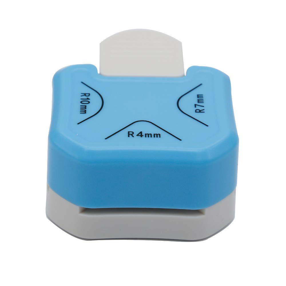 QIQQIKIN Paper Corner Rounder 3 in 1 R4mm+R7mm+R10mm Punches for Crafts Cutter Envelope Punch Board Hole Puncher Laminate, DIY Projects, Photo