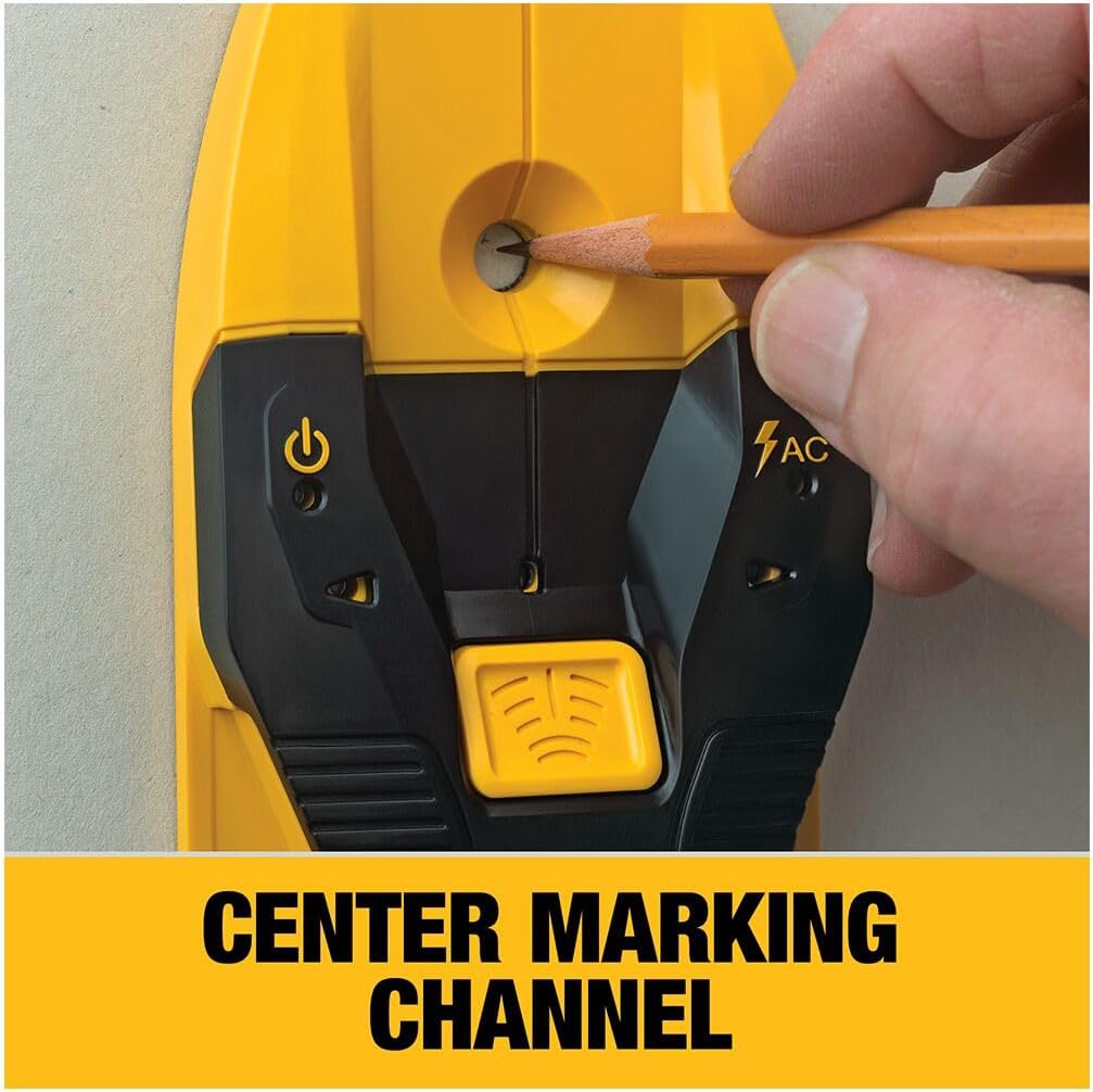 DEWALT Stud Finder, 3/4, Locate Framing Studs Efficiently with LED Arrows, Ideal for Wood and Metal, AAA Batteries Included