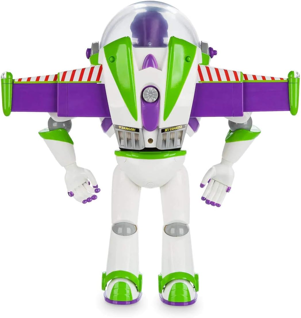 Disney Store Official Buzz Lightyear Interactive Talking Action Figure from Toy Story, Features 10+ English