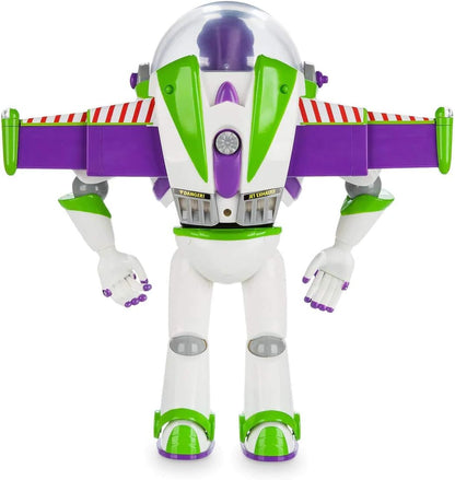 Disney Store Official Buzz Lightyear Interactive Talking Action Figure from Toy Story, Features 10+ English