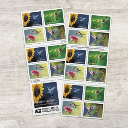 United States Postal Service Garden Delights (Booklet of 20) First-Class Mail Forever Postage Stamps Scott-5848