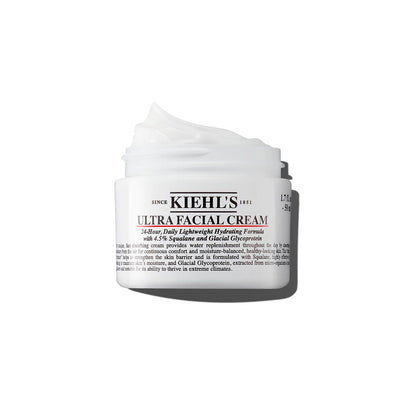 Kiehl's Ultra Facial Cream, with 4.5% Squalane to Strengthen Skin's Moisture Barrier, Skin Feels Softer and Smoother, Long-Lasting