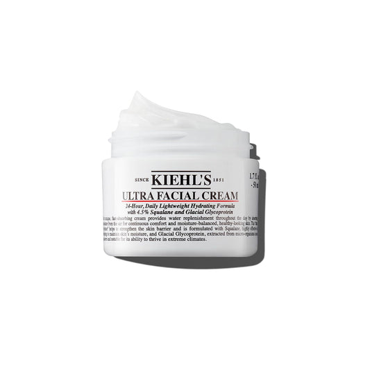 Kiehl's Ultra Facial Cream, with 4.5% Squalane to Strengthen Skin's Moisture Barrier, Skin Feels Softer and Smoother, Long-Lasting