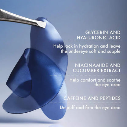 Summer Fridays Jet Lag Under Eye Patches - Hydrating & Depuffing Hydrogel Eye Masks with Caffeine & Peptides to Soothe & Refresh the Undereye Area (6