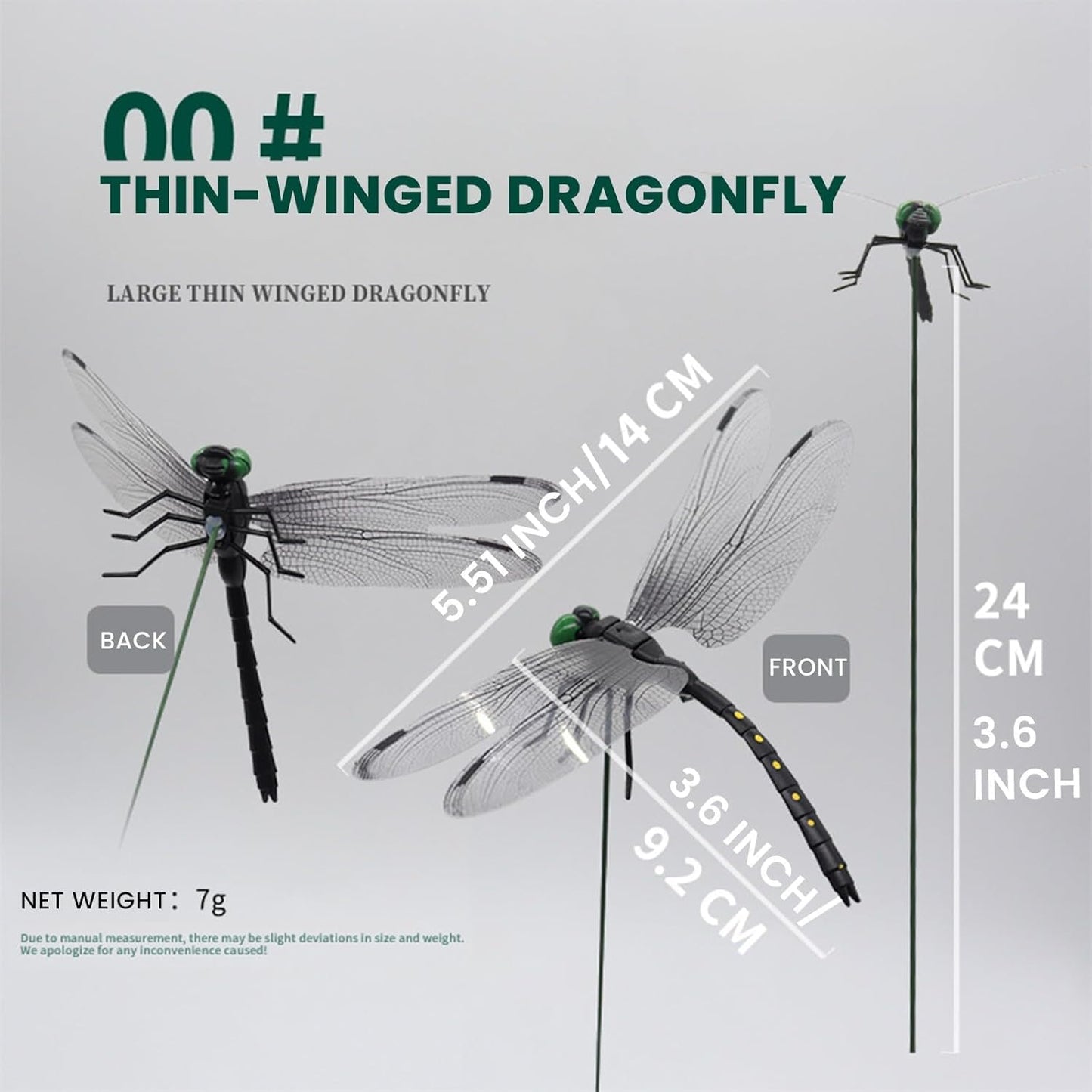 2026 New 40 Pcs Dragon Fly Clips for Bugs Repellent, 3D Artificial Dragonfly Hat Clip, Dragonfly Garden Decor