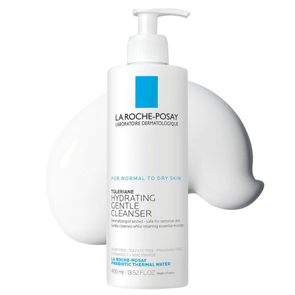 La Roche-Posay Toleriane Hydrating Gentle Face Cleanser, Hydrating Facial Cleanser With Niacinamide +