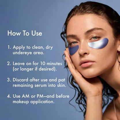 Summer Fridays Jet Lag Under Eye Patches - Hydrating & Depuffing Hydrogel Eye Masks with Caffeine & Peptides to Soothe & Refresh the Undereye Area (6