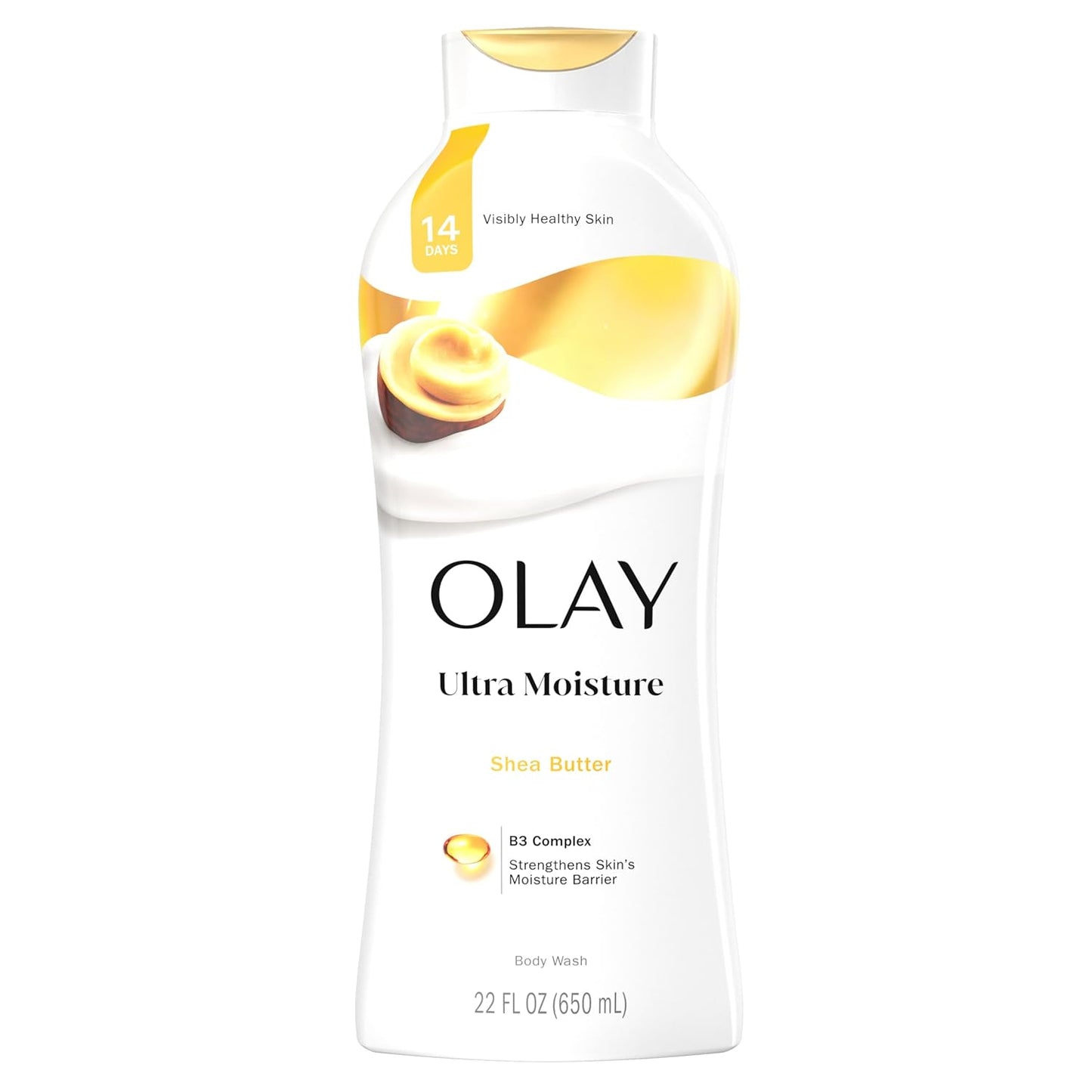 Olay Body Wash for Women, Ultra Moisture, 24hr Moisturizing, Hydrating & Refreshing, B3 Vitamin Complex, Free of Parabens &