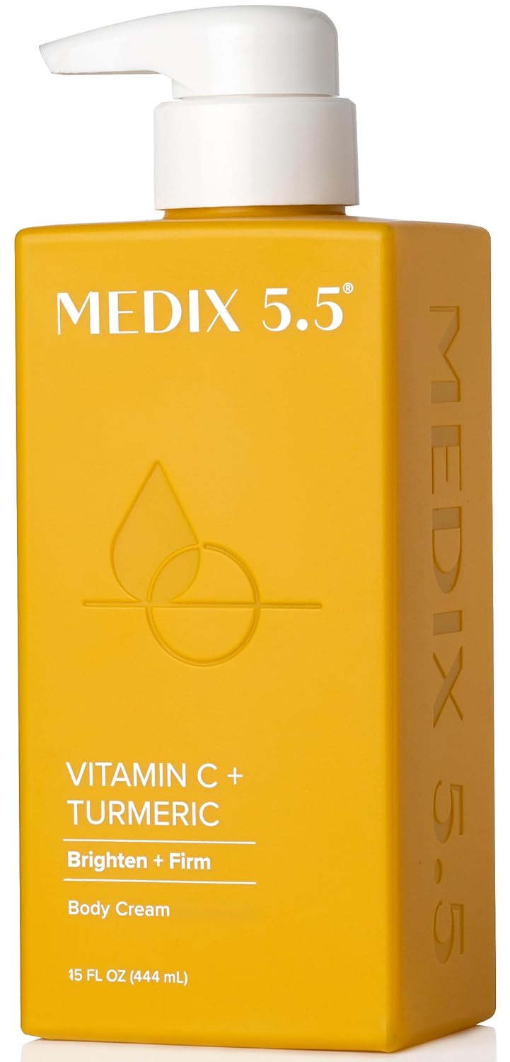 MEDIX Vitamin C Cream + Niacinamide Brightening Body Lotion, Anti Aging Moisturizer Vitamin C Lotion For Women & Men To Soften The Look Of Dark