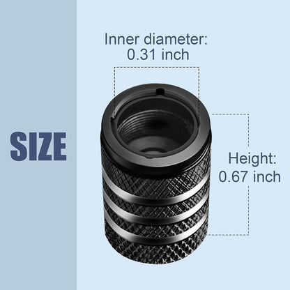 Tire Valve Stem Cap Cover - (5 Pack) Tire Air Cap Metal with Plastic Liner Corrosion Resistant Leak-Proof American Flag for Car Truck Motorcycle Bike