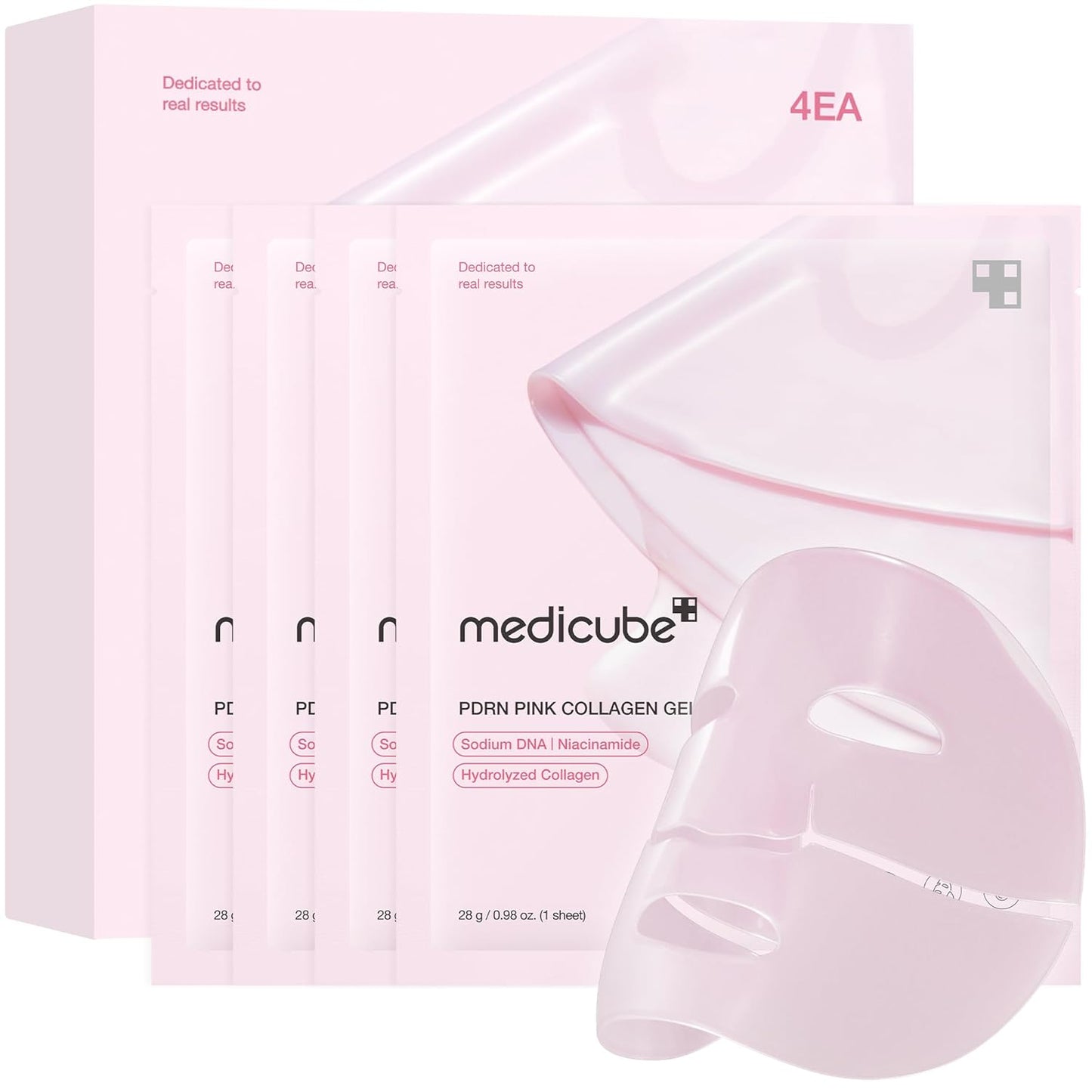 medicube Jelly Gel Mask with Salmon DNA PDRN Pink Collagen, Overnight Face Mask for Glass Glow Skin, Elasticity, Hydrating, Firming and
