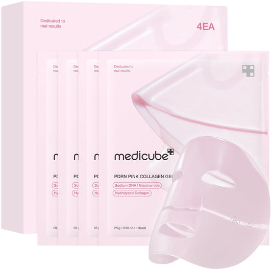 medicube Jelly Gel Mask with Salmon DNA PDRN Pink Collagen, Overnight Face Mask for Glass Glow Skin, Elasticity, Hydrating, Firming and