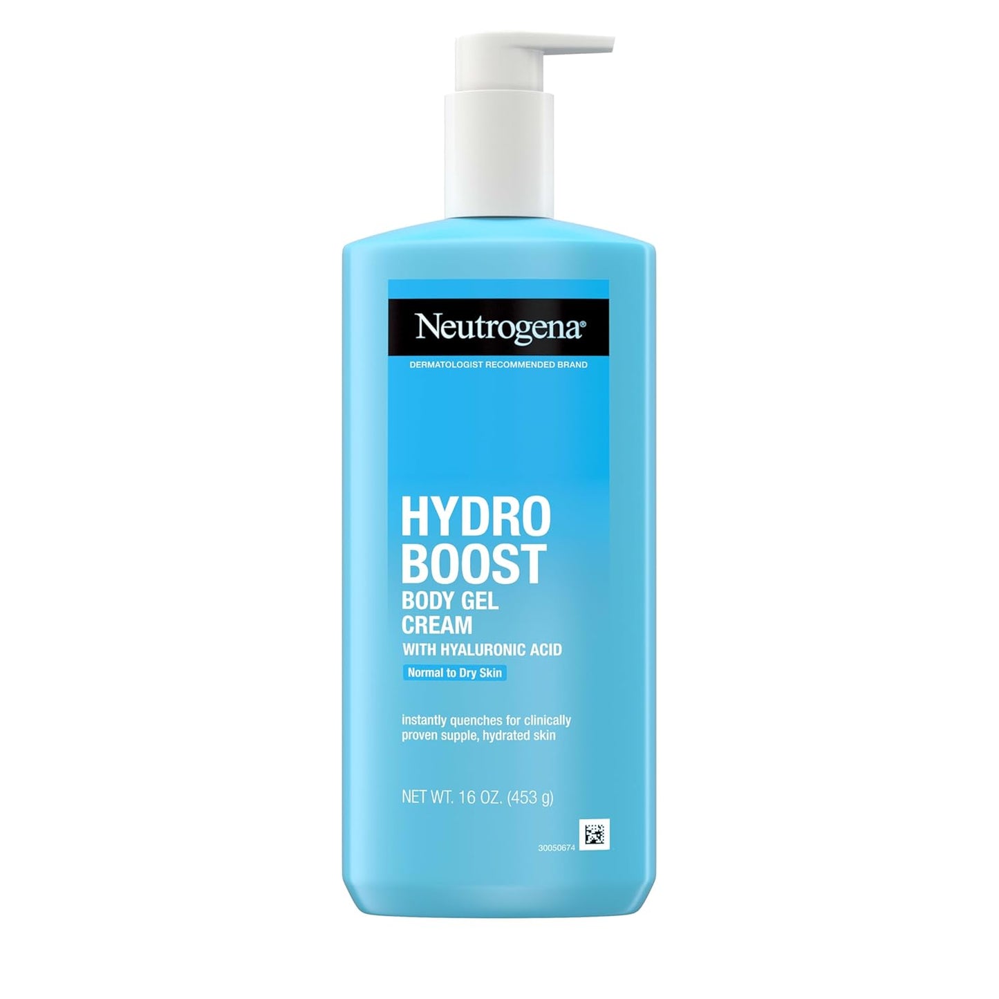 Neutrogena Hydro Boost Body Gel Cream, Hydrating Body Lotion with Hyaluronic Acid for Normal to Dry